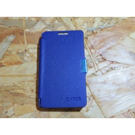 Flip Cover Azul Escura Sony Xperia E / C1505