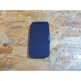 Flip Cover Azul Escura Samsung Galaxy S4 Mini / I9195