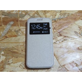 Flip Cover Dourada Galaxy S7 / G930F