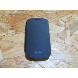 Flip Cover Preta Samsung Galaxy S3 Mini / i8190