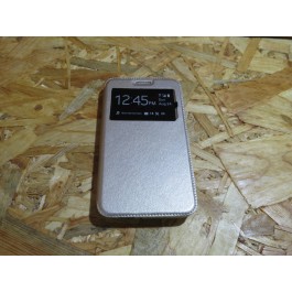 Flip Cover Dourada Alcatel Pixi 4 5 " / 5045J