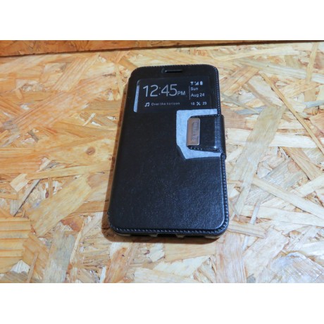 Flip Cover Preta Vodafone Smart V8