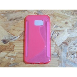 Capa Silicone Rosa Samsung Galaxy S6 Edge / G925