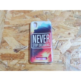 Capa Silicone Never Stop Dreaming Bq Aquaris E5