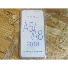 Capa Silicone Transparente 360 Samsung Galaxy A5 / A520 / A8 2018 / A530