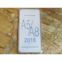 Capa Silicone Transparente 360 Samsung Galaxy A5 / A8 2018