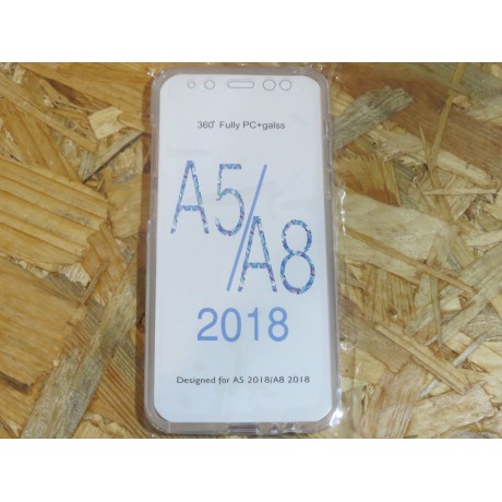 Capa Silicone Transparente 360 Samsung Galaxy A5 / A8 2018