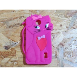 Capa 3D Gata Rosa Huawei Y635 / Y635-L01 / Y635-TL00 / Y635-L21