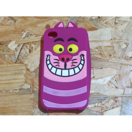 Capa 3D Gato Roxo Iphone 4 / 4S