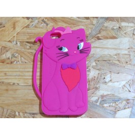 Capa 3D Gata Rosa Choque Iphone 6 / 6S