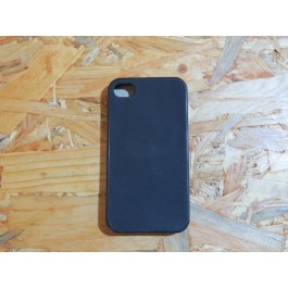 Capa Silicone Preta Iphone 4 / 4S