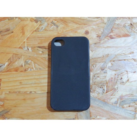 Capa Silicone Preta Iphone 4 / 4S