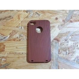 Capa Silicone Castanha Iphone 4 / 4S