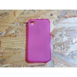 Capa Silicone Rosa Iphone 4 / 4S