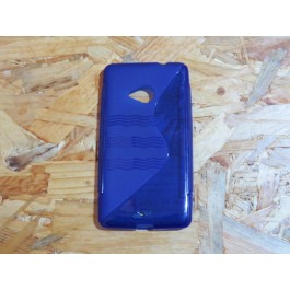 Capa Silicone Azul Nokia Lumia 535 / RM-1092