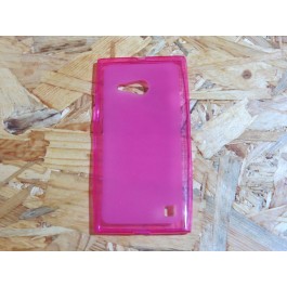 Capa Silicone Rosa Nokia Lumia 730 / N730