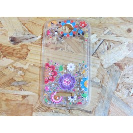 Capa Silicone Flores Alcatel One Pop C7 / 7040