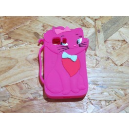 Capa 3D Gata Rosa Choque Samsung Galaxy Young 2 / G130H