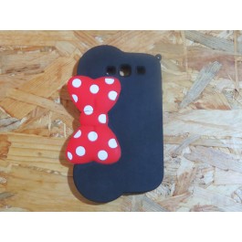 Capa 3D Minnie Preta e Vermelha Samsung S3 / I9300