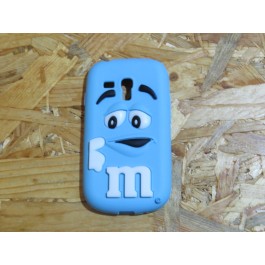 Capa 3D M&m's Azul Samsung Galaxy S Duos / S7562