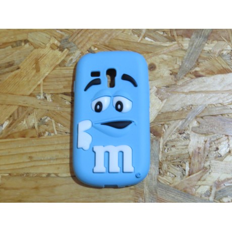 Capa 3D M&m's Azul Samsung Galaxy S Duos / S7562