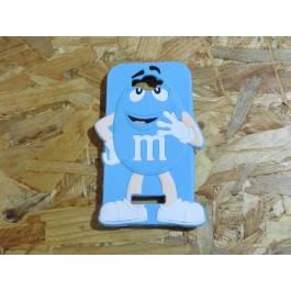 Capa 3D M&m's Azul Alcatel Pop C7 / 7040A