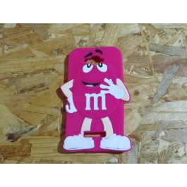 Capa 3D M&m's Rosa Alcatel Pop C7 / 7040A