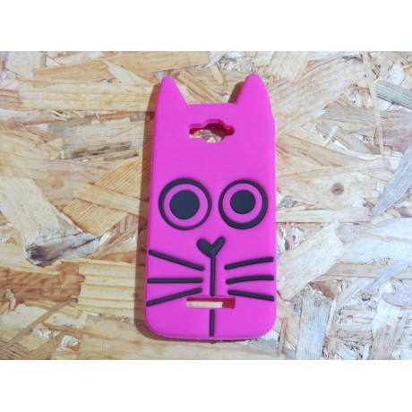 Capa 3D Gato Rosa Alcatel Pop C7 / 7040A