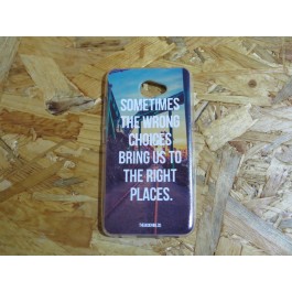 Capa Silicone Frases Vodafone Smart Ultra 7 / VF700