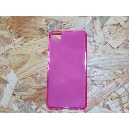 Capa Silicone Rosa Bq Aquaris M5.5