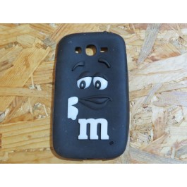 Capa 3D M&M'S Preto Samsung Galaxy Grand Neo I9080 / I9060