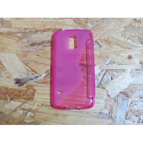 Capa Silicone Rosa Samsung Galaxy S5 Mini / G800