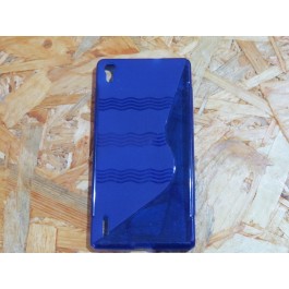 Capa Silicone Azul Huawei P7 / P7-L02