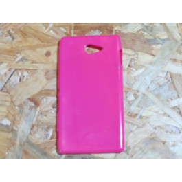 Capa Silicone Rosa Sony Xperia M2 Aqua / D2303