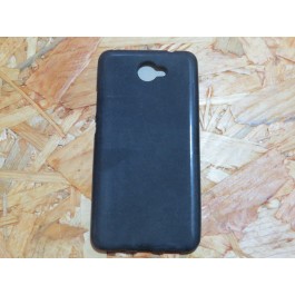 Capa Silicone Preta Huawei Y7 / TRT-LX2