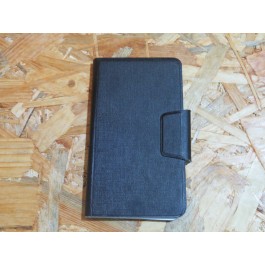 Capa Flip Cover Preta Universal 7''