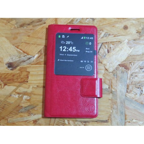 Capa Flip Cover Vermelha Universal 6.1''