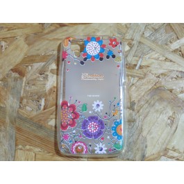 Capa Silicone Flores Wiko Goa / Rio Junior