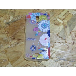 Capa Silicone Flores Wiko Bloom / Rio Lite