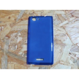 Capa Silicone Azul Wiko Ridge 4G