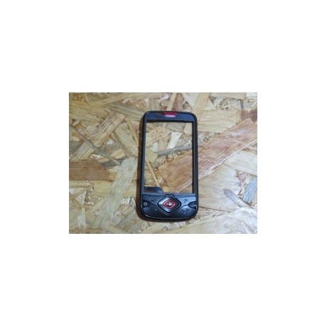 Capa Frontal C/ Teclado & Frame Preta e Vermelha Samsung I5700