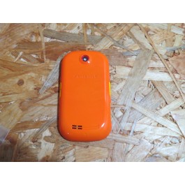 Capa Middle Cover & Tampa de Bateria Laranja Samsung S3650
