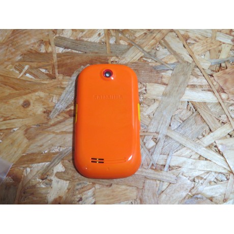 Capa Middle Cover & Tampa de Bateria Laranja Samsung S3650