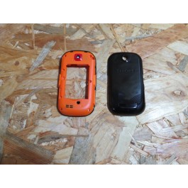 Capa Middle Cover & Tampa de Bateria & Frontal Preta Samsung S3650