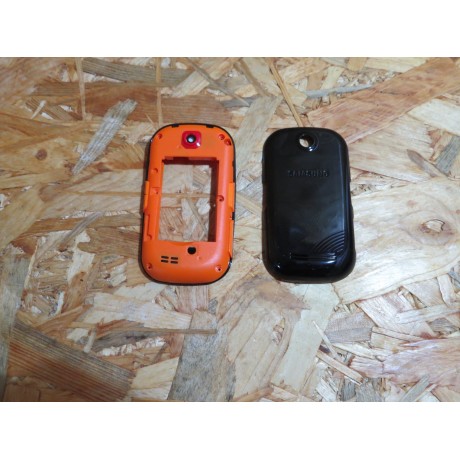 Capa Middle Cover & Tampa de Bateria & Frontal Preta Samsung S3650