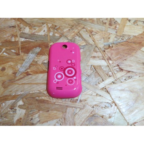 Capa Tampa Bateria Rosa com Bolinhas Samsung S3650