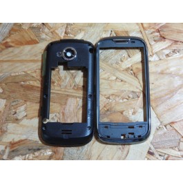 Capa Middle Cover Preta Samsung I5801