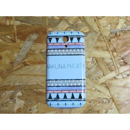 Capa Tampa Traseira Efeitos Azul, Branco e Rosa Samsung S4 Mini / I9195
