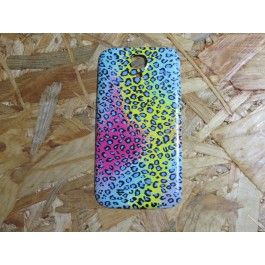Capa Tampa Traseira Efeitos Azul, Amarelo e Rosa Samsung S4 / i9500 / i9505