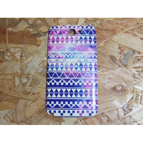 Capa Tampa Traseira Efeitos Azul e Rosa Samsung Note 2 / N7100